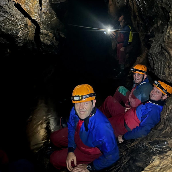 Caving with vets from riverside retreat